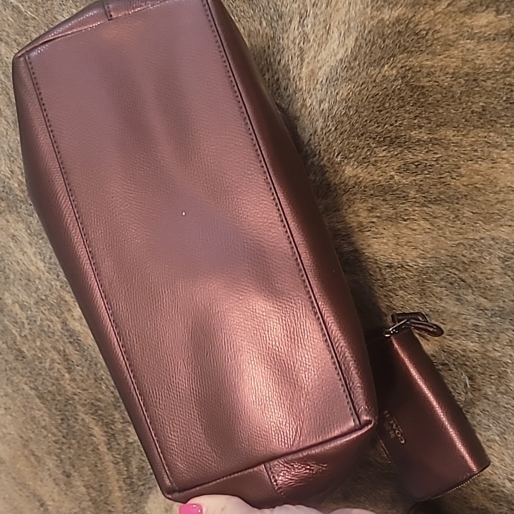 Coach Burgundy Leather Shoulder Bag Set - Picture 6 of 8
